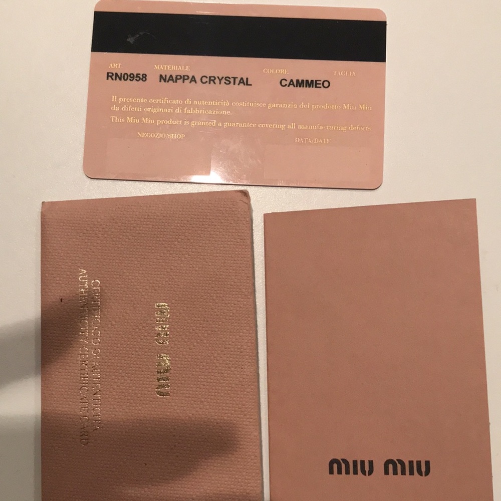 Miu Miu Matelasse nappa crystal handbag/cross-body - Picture 9 of 14